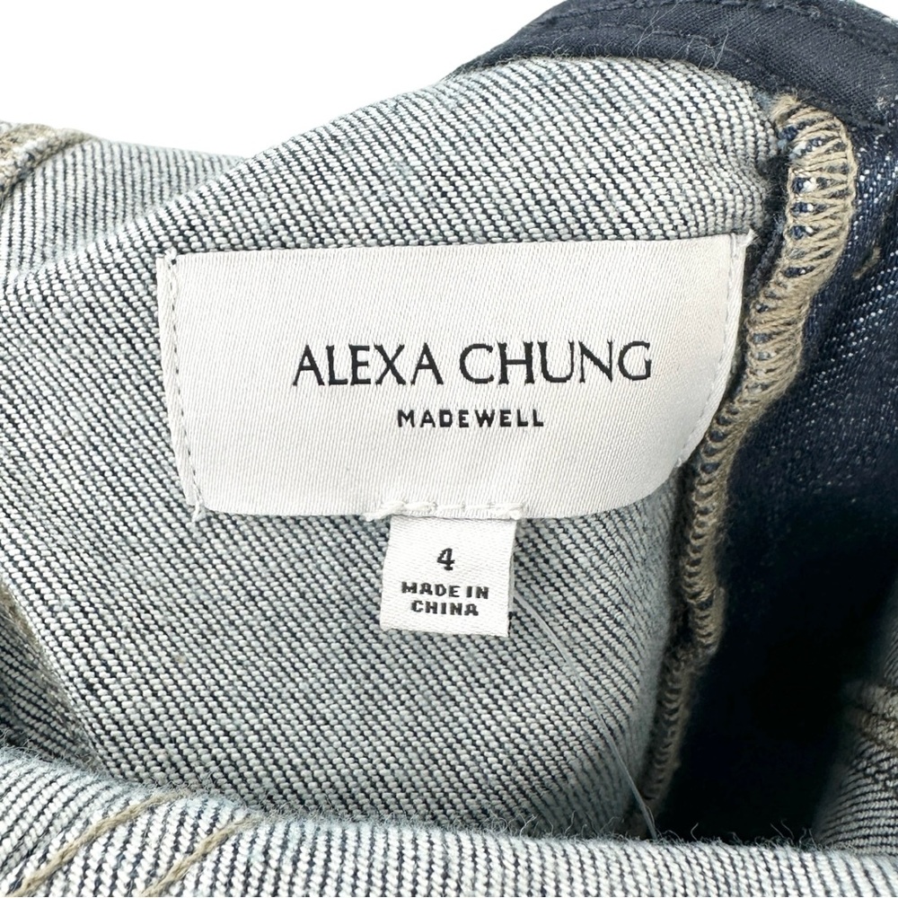 Alexa Chung x Madewell Limited Edition Dark Wash Blue Denim Tank Midi Dress sz 4 - Picture 9 of 13